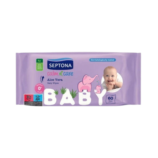 Septona Baby Wipes Aloe Vera 60 pcs