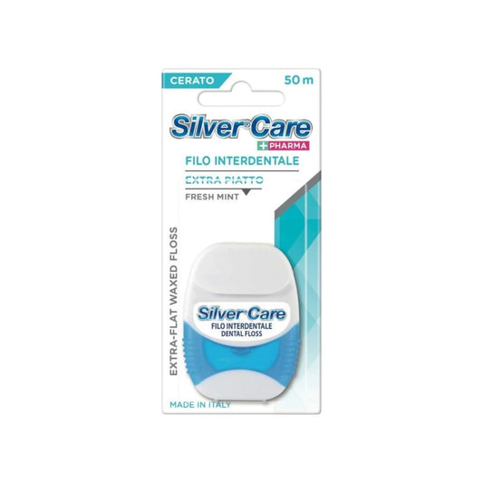 Silver Care Extra Flat Waxed
Interdental Wire Floss 50m