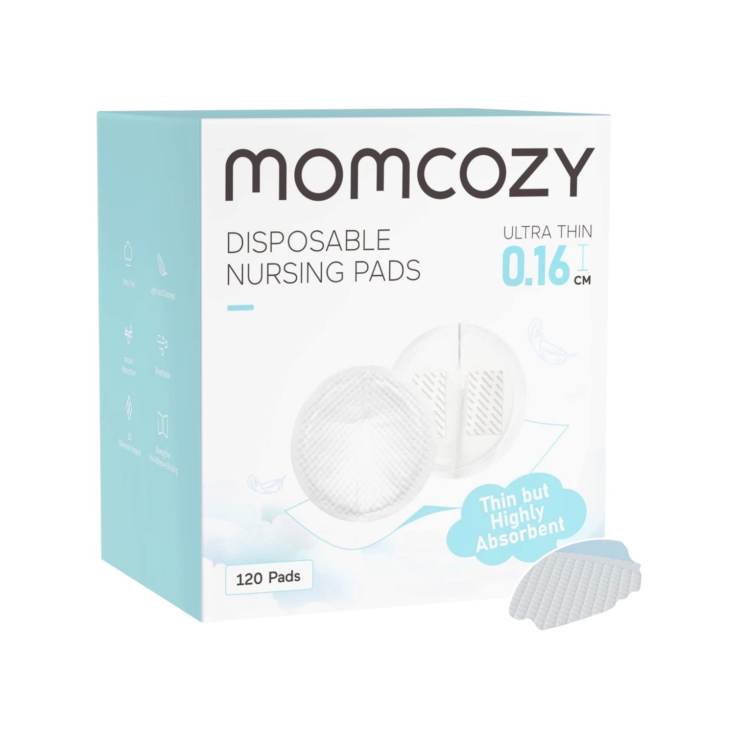 Momcozy Ultra-Thin Disposable Nursing Pads, Super Absorbent and Breathable 200 pieces