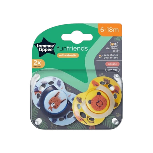 Tommee Tippee Fun Friends Soother 2x 6-18m