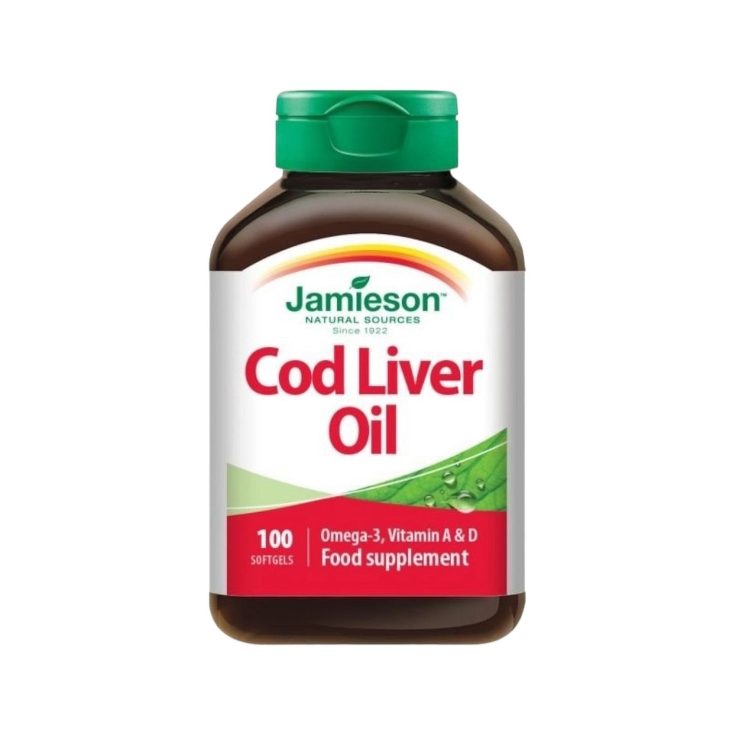Jamieson Cod Liver Oil, 100 Capsule - MELIA PHARMACY - MELIA PHARMACY