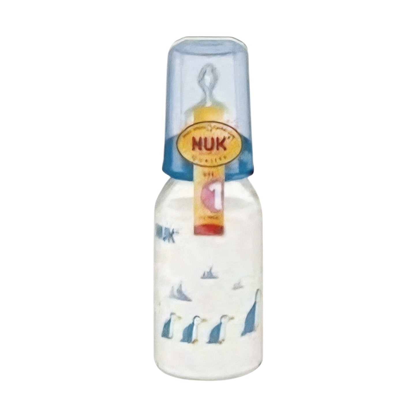 Nuk Standerd Glass Bottle 125ml 0-6m- Blue